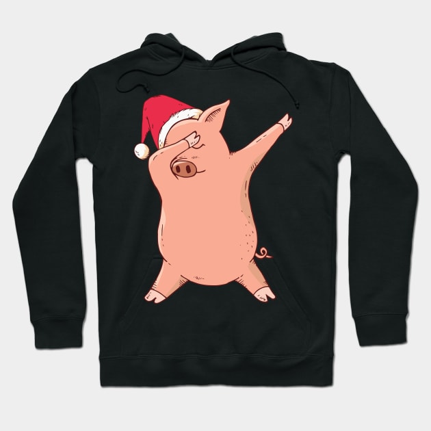 Dabbing Christmas Pig Hoodie by lordambyar